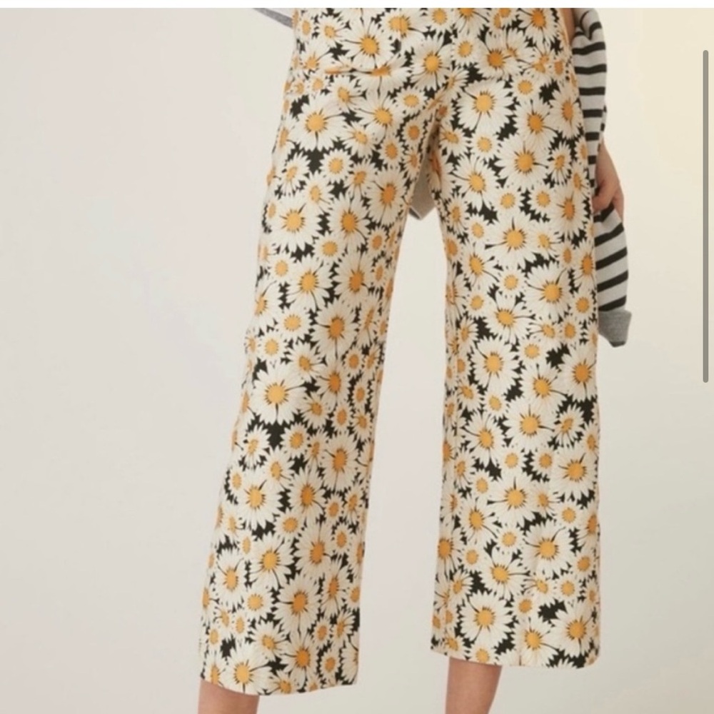 Maeve Collette Floral Wide-Leg Pants